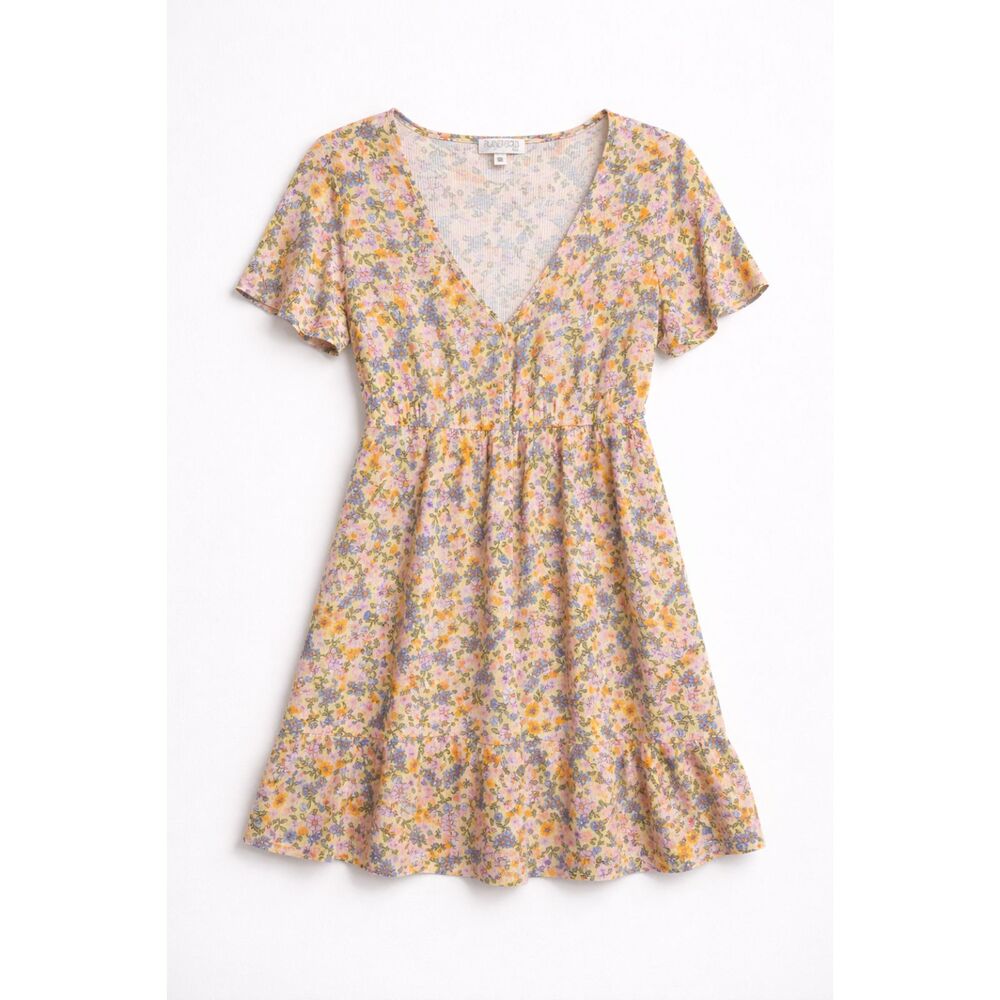 Planet Gold Plus 0X‎ Floral Tiered Dress Pastel Cottagecore Boho Babydoll Spring